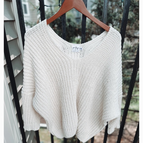 Princess Polly Chenille V Neck Oversized Sweater - Picture 3 of 6